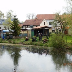 Rybářské závody na rybníce 14.4.2017