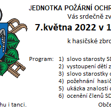 Požehnání hasičského vozu a Den matek 7.5.2022