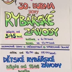 Rybářské závody na Chrástnici 30.4.2017