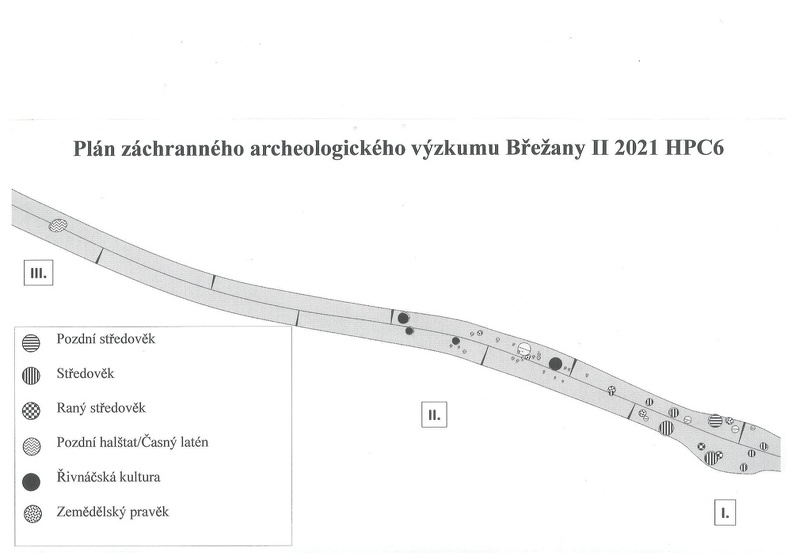 Plán záchranného archeologického výzkumu Břežany II 2021 HPC6