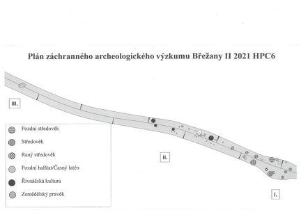 Plán záchranného archeologického výzkumu Břežany II 2021 HPC6
