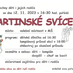 Martinské svícení 12.11.2023