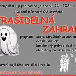 Strašidelná zahrada a lampionový průvod 9.11.2024
