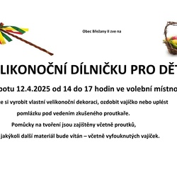 Velikonoční dílnička, 12.4.2025